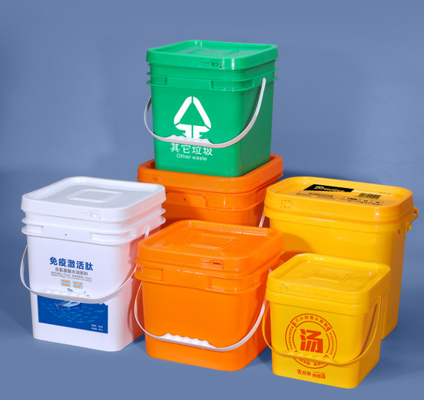 Wiadro plastikowe kwadratowe o pojemności 1,2 kg do farby białej lub w innym kolorze