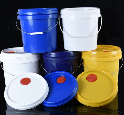 Lekkie okrągłe plastikowe wiadro na olej do przechowywania i transportu