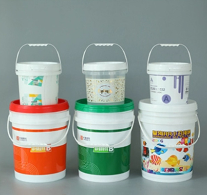 Odporne na promieniowanie UV plastikowe wiadro na nawóz z uchwytem