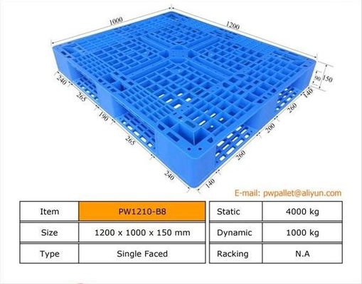 Palety opakowaniowe z OEM Palety plastikowe do układania MOQ 450 sztuk