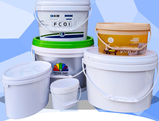 Materiał PP / HDPE Owalne plastikowe wiadro z drukiem IML lub drukiem na ekranie