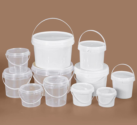 Dostosowalny trwały przezroczysty plastikowy wiadro z gładką powierzchnią i różną grubością