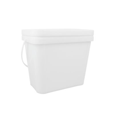 Kwadratowe plastikowe wiadro PP do farb, 100% surowców, kwadratowe