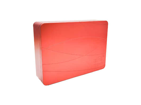 Zwykły metalowy pojemnik z blachy do prezentów, rzemiosła i niezawodności przemysłowej