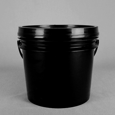 4,8 l PP Czarne okrągłe plastikowe wiadro 1 galonowe plastikowe wiadro z farbą