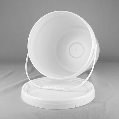 4,5-galonowe okrągłe plastikowe wiadro Białe plastikowe wiadro z certyfikatem ISO9001