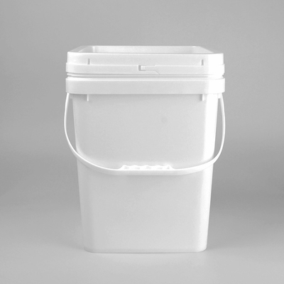 Kwadratowe plastikowe wiadro Food Grade White Color 20L