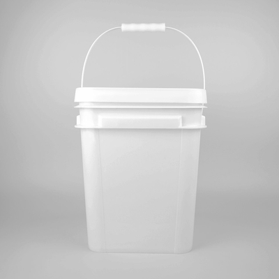 5 galonów 20L kwadratowe czerwone wiadro Food Grade Pp Duże plastikowe wiadra z pokrywką
