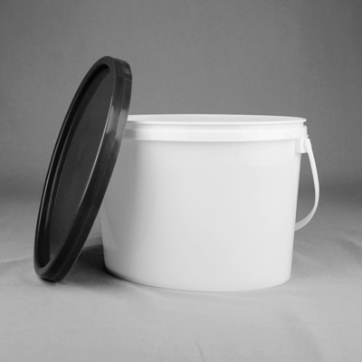 Wytrzymałe owalne plastikowe wiadro bez BPA 5L plastikowe wiadro z pokrywką