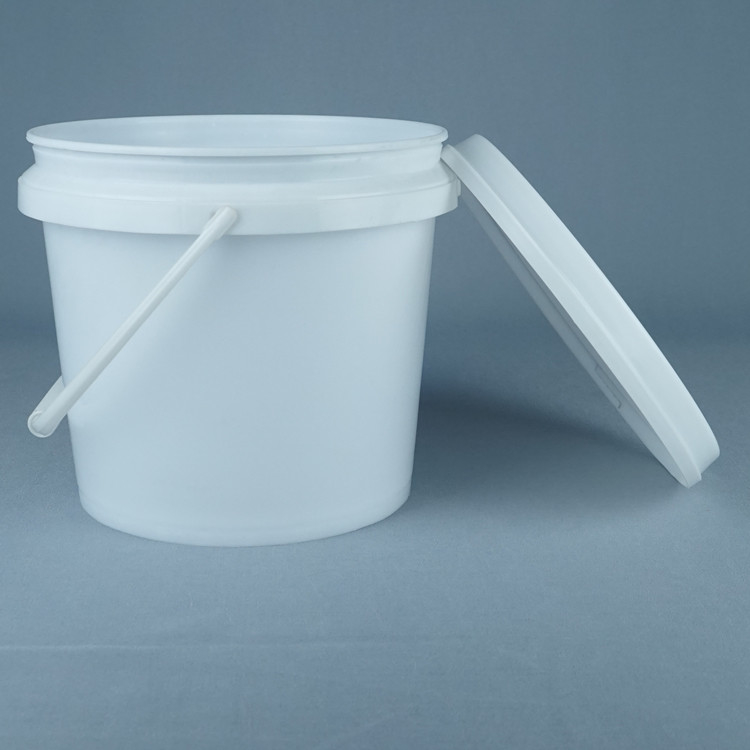 Biały wiaderek żywnościowy / wiaderek żywnościowy z uchwytem 1L-5L pojemność bez BPA bezpieczny w temperaturze
