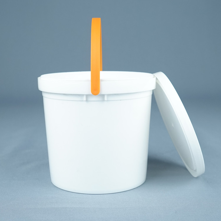 Plastikowe wiadro do przechowywania PP / HDPE do przechowywania żywności z nadrukiem IML