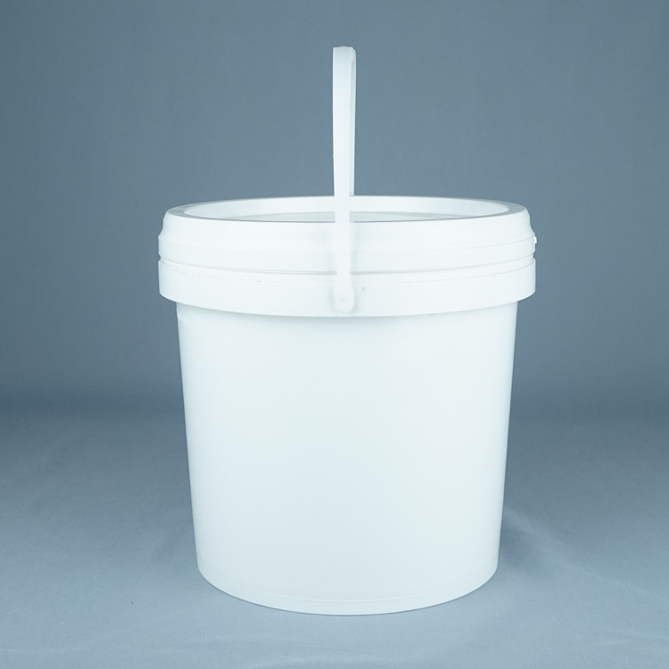 Biały plastikowy wiadro z pokrywką 1L-5L bez BPA, ręcznik do recyklingu