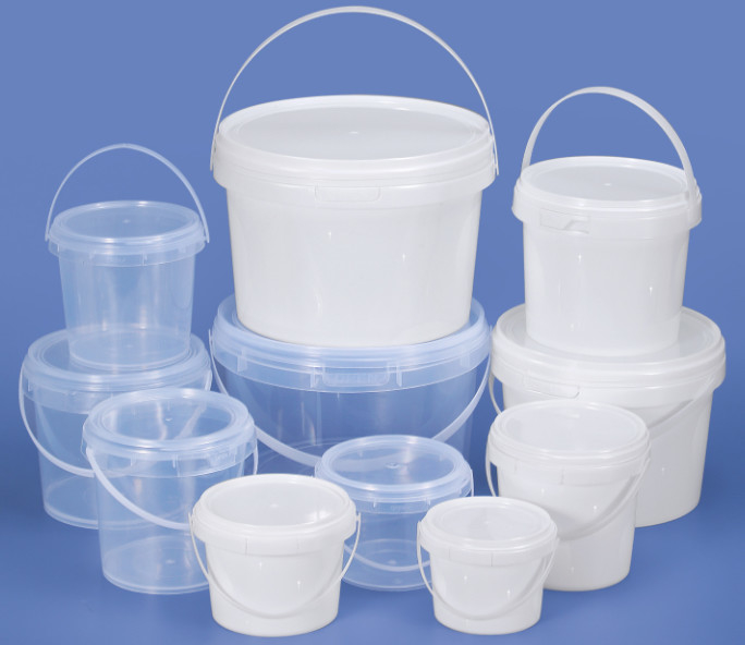 Materiał HDPE Plastikowe wiadro na żywność, białe lub w innym kolorze 0,2L-20L
