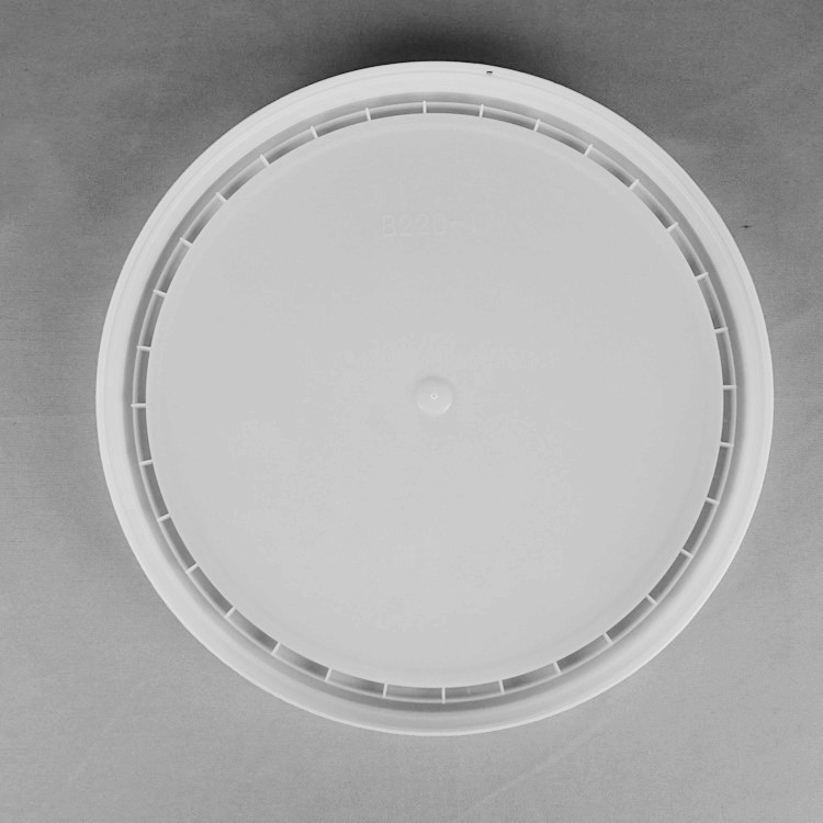 20L Snap On Lid Stackable Plastic Bucket 15,5 Wysokość 11,5 Prężnica Dostosowywalny biały projekt