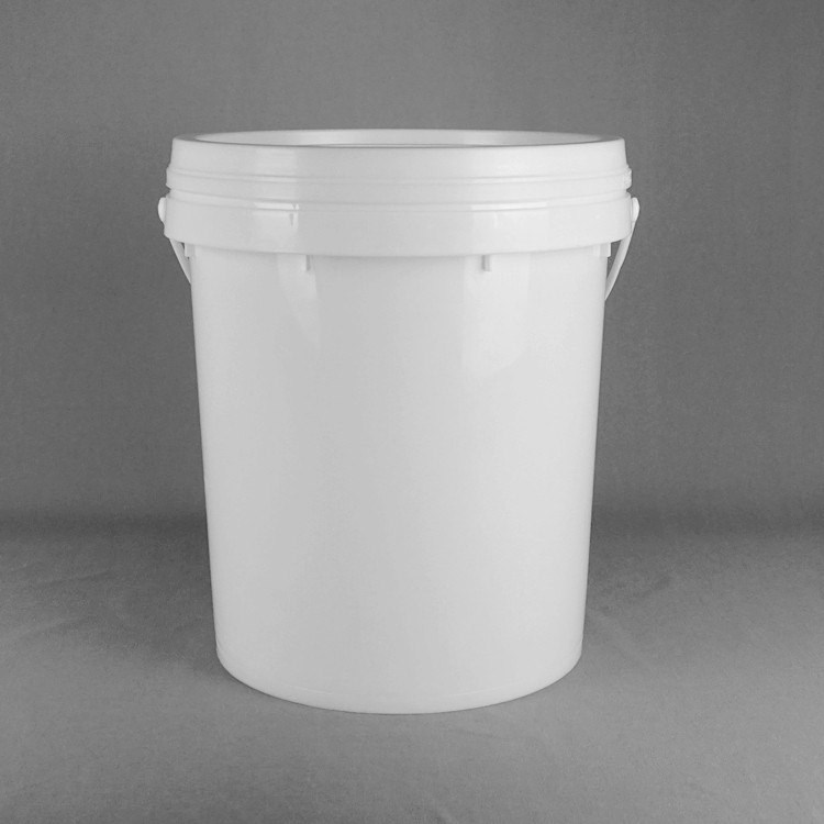 20L Snap On Lid Stackable Plastic Bucket 15,5 Wysokość 11,5 Prężnica Dostosowywalny biały projekt