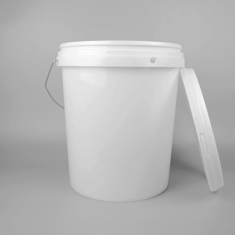Plastikowe pięciogalonowe wiadra z uchwytem i pojemnością 20 litrów Waga 2,2 funta
