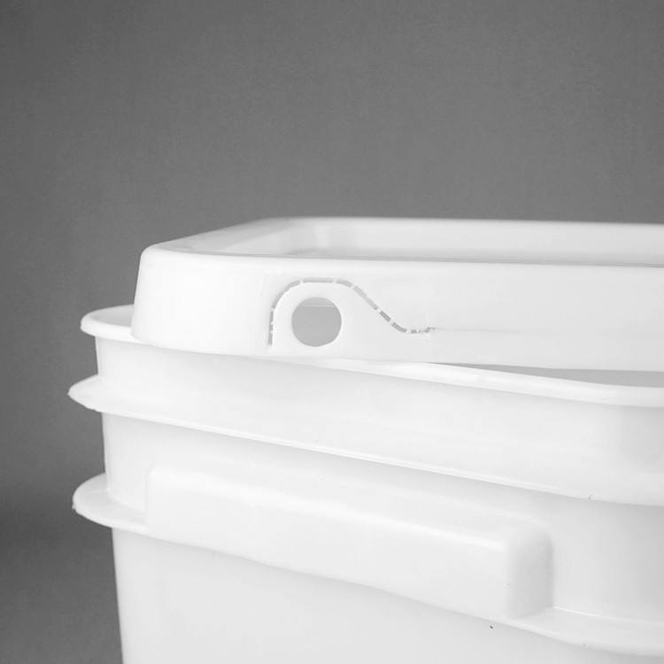 Wytrzymałe plastikowe wiadra kwadratowe w klasie żywnościowej z odpornością na uderzenia i różnorodnymi opcjami druku