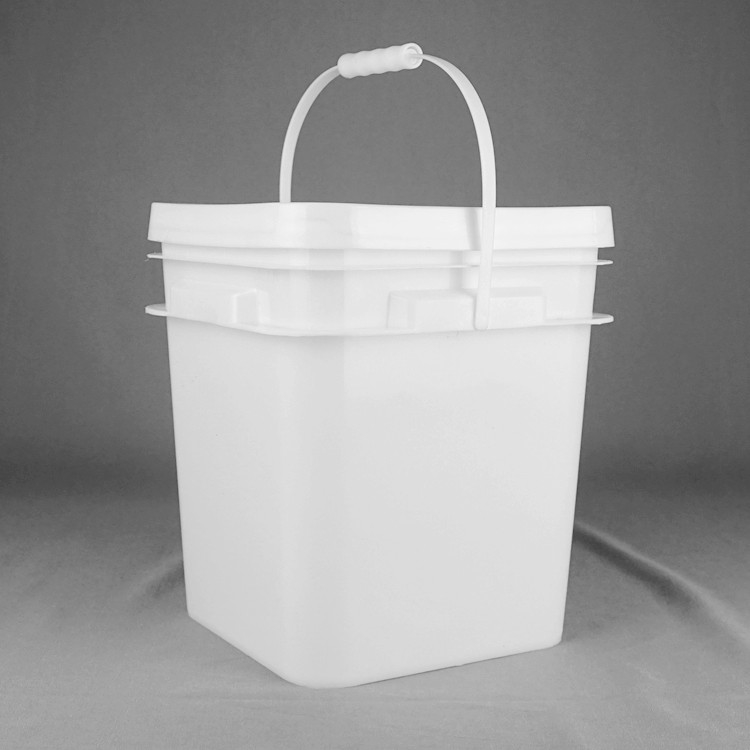 Odporność chemiczna kwadratowa plastikowa wiadra 1,2 kg do zabawek farbowych