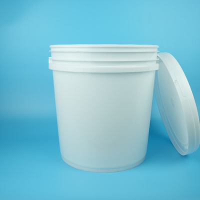 Okrągłe plastikowe wiadro z pokrywką i uchwytem 16,5 litra na farbę lateksową