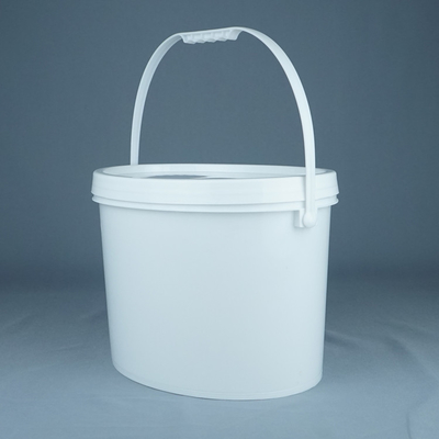 Konfigurowalne owalne plastikowe wiadro PP / HDPE z IML lub termotransferem lub sitodrukiem
