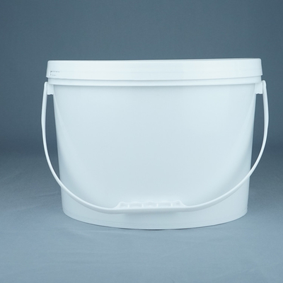 Konfigurowalne owalne plastikowe wiadro PP / HDPE z IML lub termotransferem lub sitodrukiem