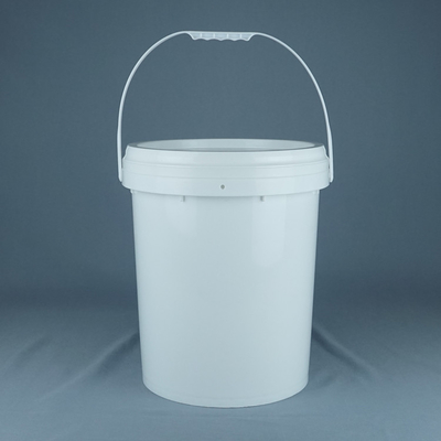 5 galonowe plastikowe wiadra z pokrywką i pojemnością 20 litrów
