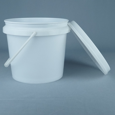 Biały wiaderek żywnościowy / wiaderek żywnościowy z uchwytem 1L-5L pojemność bez BPA bezpieczny w temperaturze