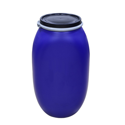 50 ~ 200 Kg Duża beczka z kołnierzem z kołnierzem Chemiczna zagęszczona okrągła żelazna beczka z obręczą