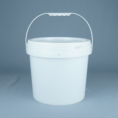 Wytrzymały, okrągły plastikowy wiaderek z technologią drukowania na ekranie