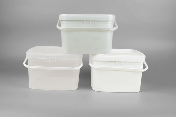 Odporne na uderzenia kwadratowe plastikowe wiadro z uchwytem