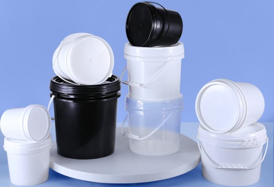 Plastikowe wiadro do przechowywania PP / HDPE do przechowywania żywności z nadrukiem IML