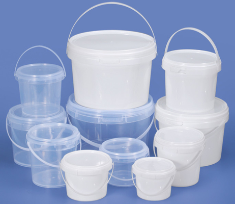 Materiał HDPE Plastikowe wiadro na żywność, białe lub w innym kolorze 0,2L-20L