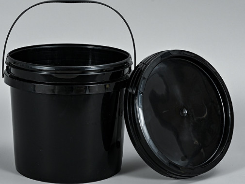 00,8-1,5 mm grubości okrągły plastikowy wiadro z plastikowym / metalowym uchwytem