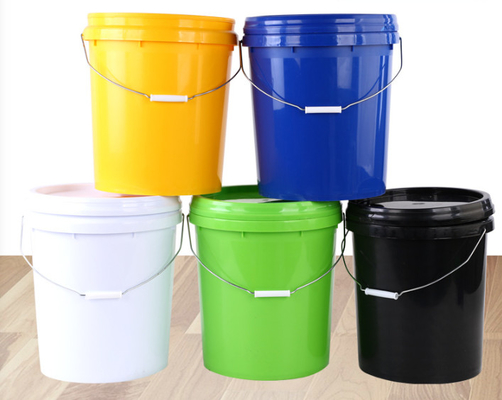 5 galonowe plastikowe wiadra o pojemności 20 litrów