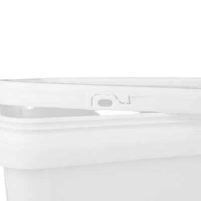 Wiadro kwadratowe z tworzywa sztucznego przeznaczone do kontaktu z żywnością z IML/termotransferem/sitodrukiem 1,2 kg