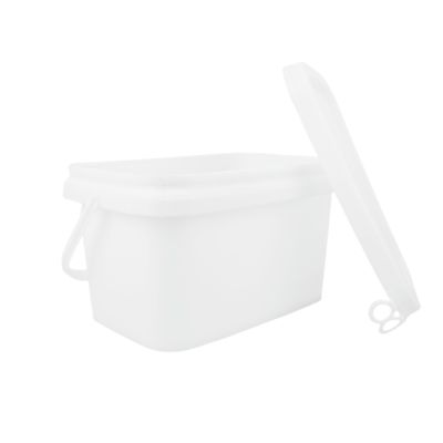 1.2 kg Kwadratowy pojemnik plastikowy wykonany w 100% z surowców PP