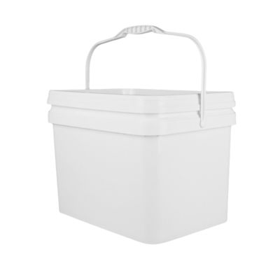 PP 100% surowców kwadratowy plastikowy wiadro z odpornością na uderzenia biały lub inny