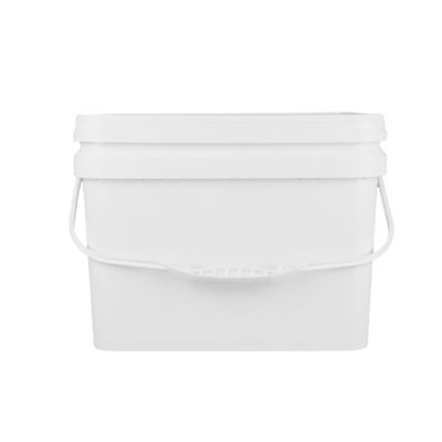 PP 100% surowców kwadratowy plastikowy wiadro z odpornością na uderzenia biały lub inny