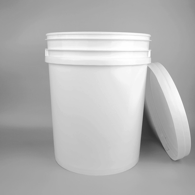 Chemiczne okrągłe plastikowe wiadro o pojemności 1 l i druku cieplnego