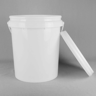Gładkie plastikowe wiadra okrągłe w różnych pojemnościach z dostosowalnym logo