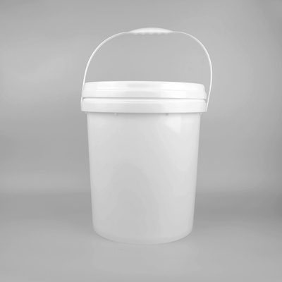 Białe wiadra żywnościowe 1L-5L z pokrywką