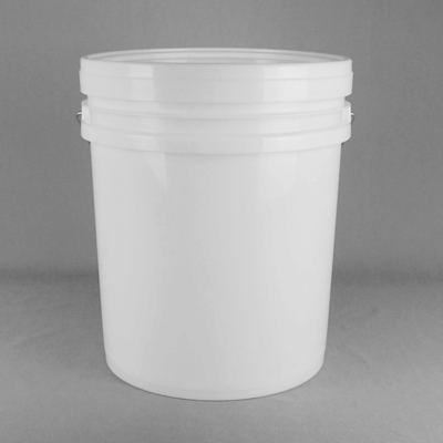Chemiczne okrągłe plastikowe wiadro o pojemności 1 l i druku cieplnego
