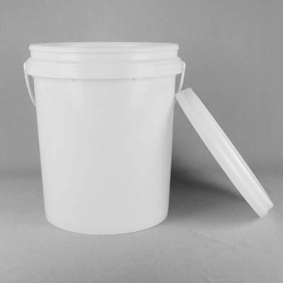 18L PP 5 galonów Czarne plastikowe wiadro Okrągłe przezroczyste klasy spożywczej