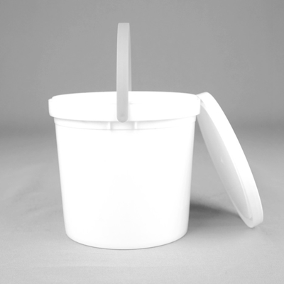 33 uncje 1L plastikowe wiadro do żywności Plastikowe wiadro z farbą w kolorze białym