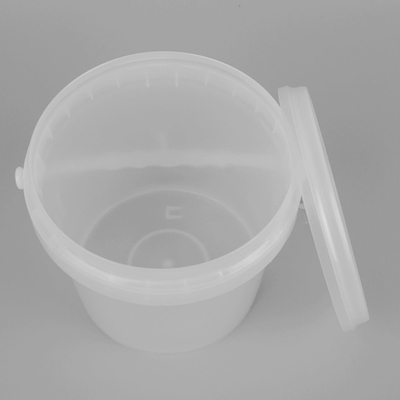 12 * 11 * 12 cm Puste przezroczyste plastikowe wiadro IML Design dla przemysłu spożywczego