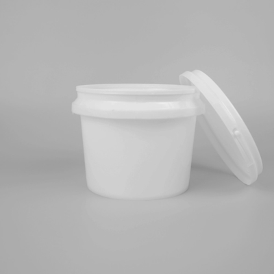Sitodruk Okrągłe plastikowe wiadro 1200 ml do zabawek Pędzle Farby
