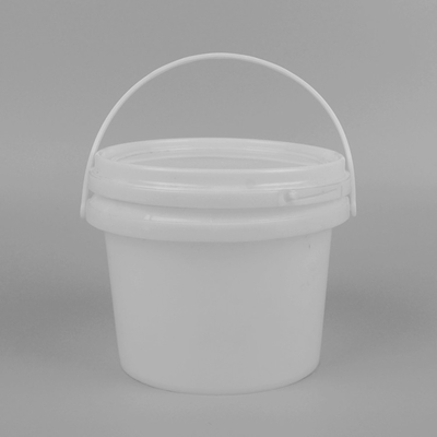 Sitodruk Okrągłe plastikowe wiadro 1200 ml do zabawek Pędzle Farby