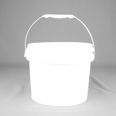 Plastikowe wiadro na żywność z rączką PP/HDPE o pojemności 5 litrów
