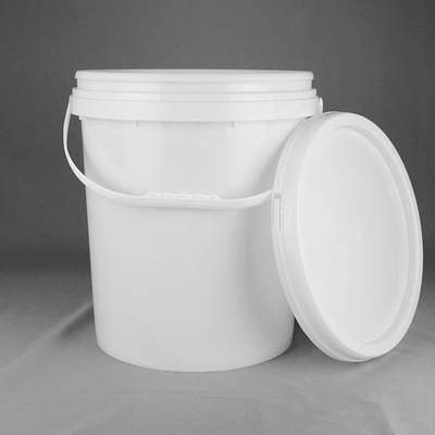 25-litrowe plastikowe wiadro na farbę z pokrywką i uchwytem
