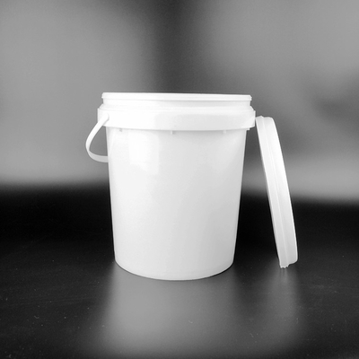 Okrągłe plastikowe wiadro o pojemności 6 litrów z polipropylenu dla przemysłu chemicznego